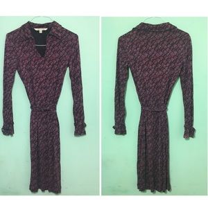 DVF Purple Silk Dress US 8